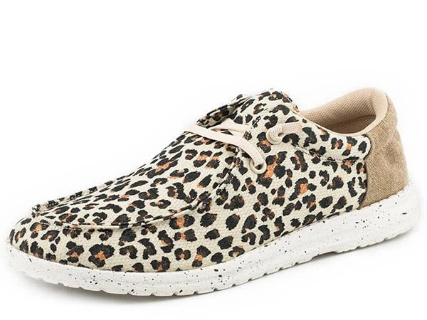 Roper Women's "Hang Loose" Tan Leopard Moc 1 Roper Women's "Hang Loose" Tan Leopard Moc