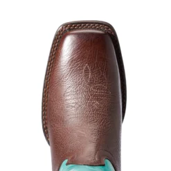 Ariat Women's Dark Cottage/Turquoise Square Toe Boots 8 Ariat Women's Dark Cottage/Turquoise Square Toe Boots -Equestrian Supplies Clothing Store 10033870 toe