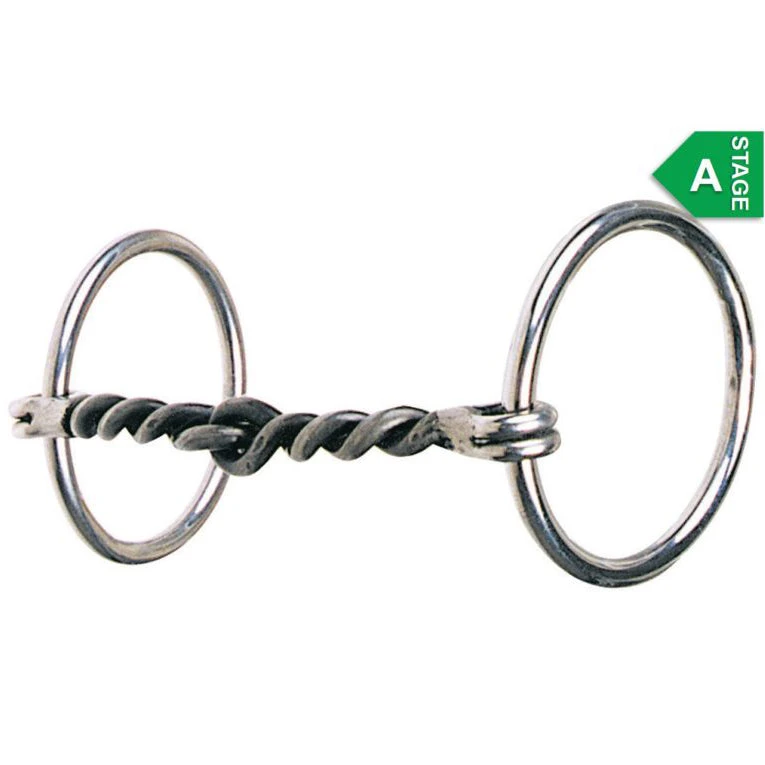 Reinsman Twisted Sweet Iron Snaffle Bit 1 Reinsman Twisted Sweet Iron Snaffle Bit