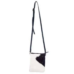 American Darling Black And White Hide Messenger Bag -Equestrian Supplies Clothing Store 107968 C