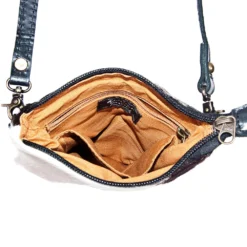 American Darling Black And White Hide Messenger Bag -Equestrian Supplies Clothing Store 107968 I