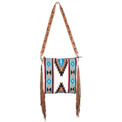 American Darling Aztec Blanket With Fringe Crossbody -Equestrian Supplies Clothing Store 108563 C