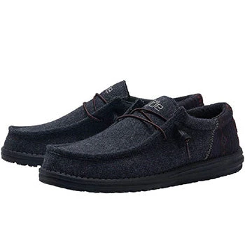 Heydude Hey Dude Men's Wally Funk Wool Black Aztec 2 Heydude Hey Dude Men's Wally Funk Wool Black Aztec - Image 2