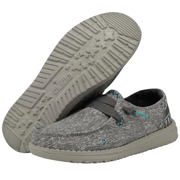 Heydude Hey Dude Wendy Flora Tulip Grey 2 Heydude Hey Dude Wendy Flora Tulip Grey - Image 2