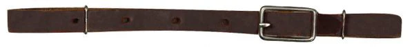Brown Leather Curb Strap 1 Brown Leather Curb Strap
