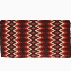 Mustang Brown And Tan Mohair Woven Blanket
