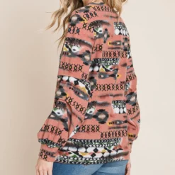 Blush Aztec Long Sleeve Top -Equestrian Supplies Clothing Store 15303918 22eb4ffb f2f8 479c b49b abc043e40646