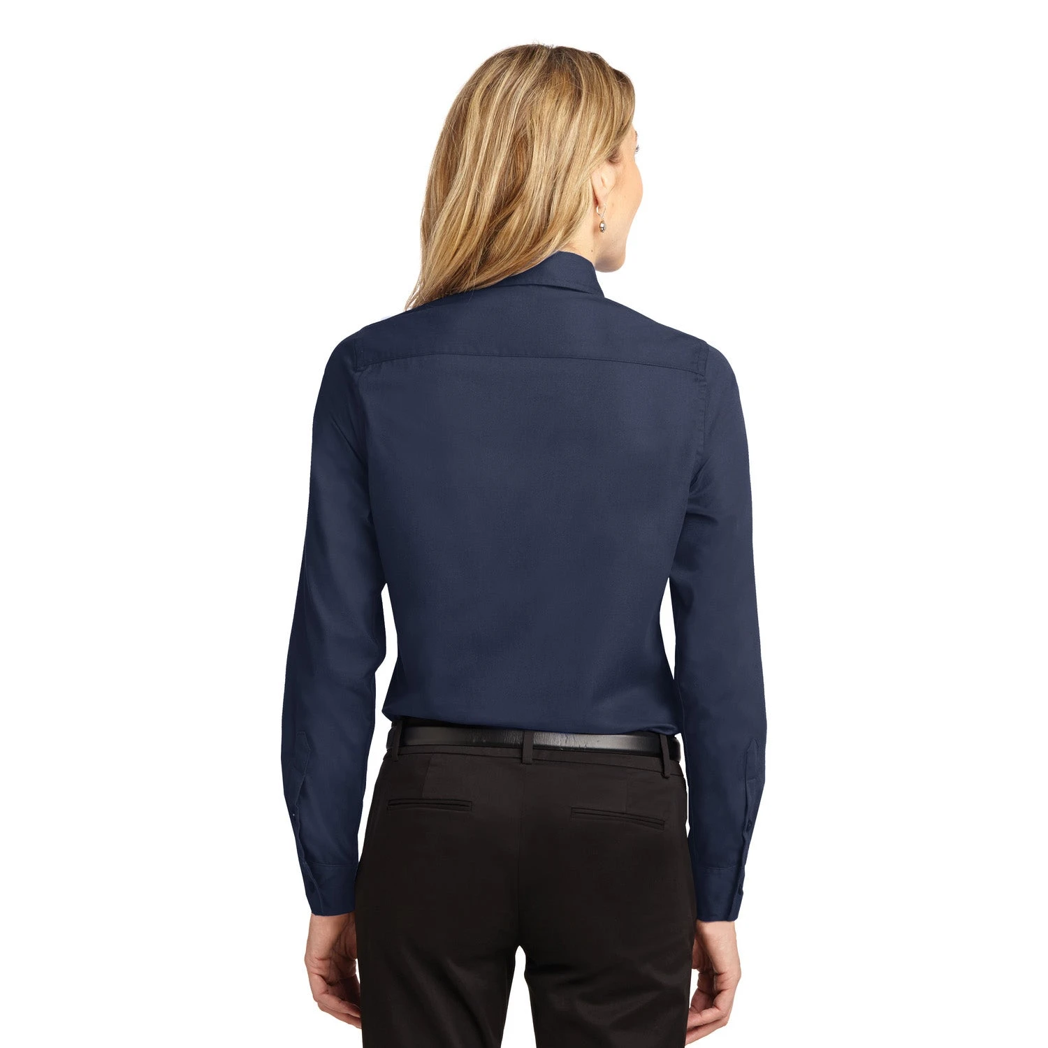 Port Authority Women's NAVY Easy Care Long Sleeve Shirt 2 Port Authority Women's NAVY Easy Care Long Sleeve Shirt - Image 2