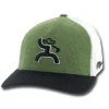 Hooey Green And White Golfer Cap