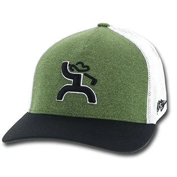 Hooey Green And White Golfer Cap 1 Hooey Green And White Golfer Cap