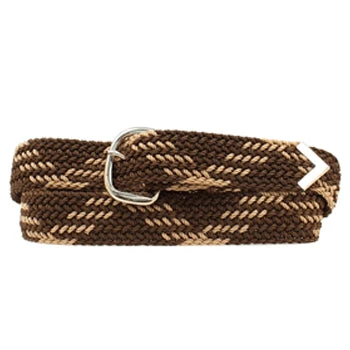 Brown And Tan Braided Web Belt 1 Brown And Tan Braided Web Belt