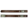 Brown Turquoise Wash Concho Belt