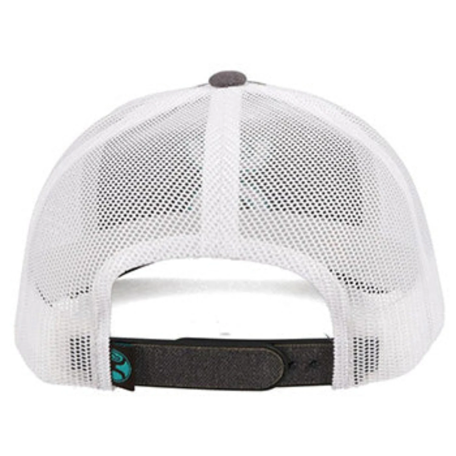 Hooey Mid Profile Charcoal/White/Teal Cap-Hooey Up Logo 3 Hooey Mid Profile Charcoal/White/Teal Cap-Hooey Up Logo - Image 3