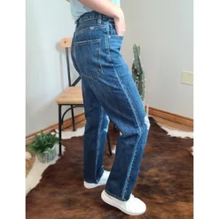 KanCan High Rise Dark Wash 90's Boy Friend Jean -Equestrian Supplies Clothing Store 20220330 142329copy