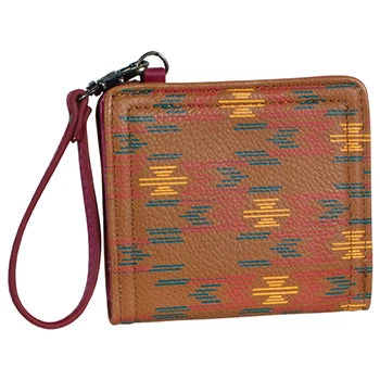 Brown Aztec Mini Bi Fold Wallet 1 Brown Aztec Mini Bi Fold Wallet
