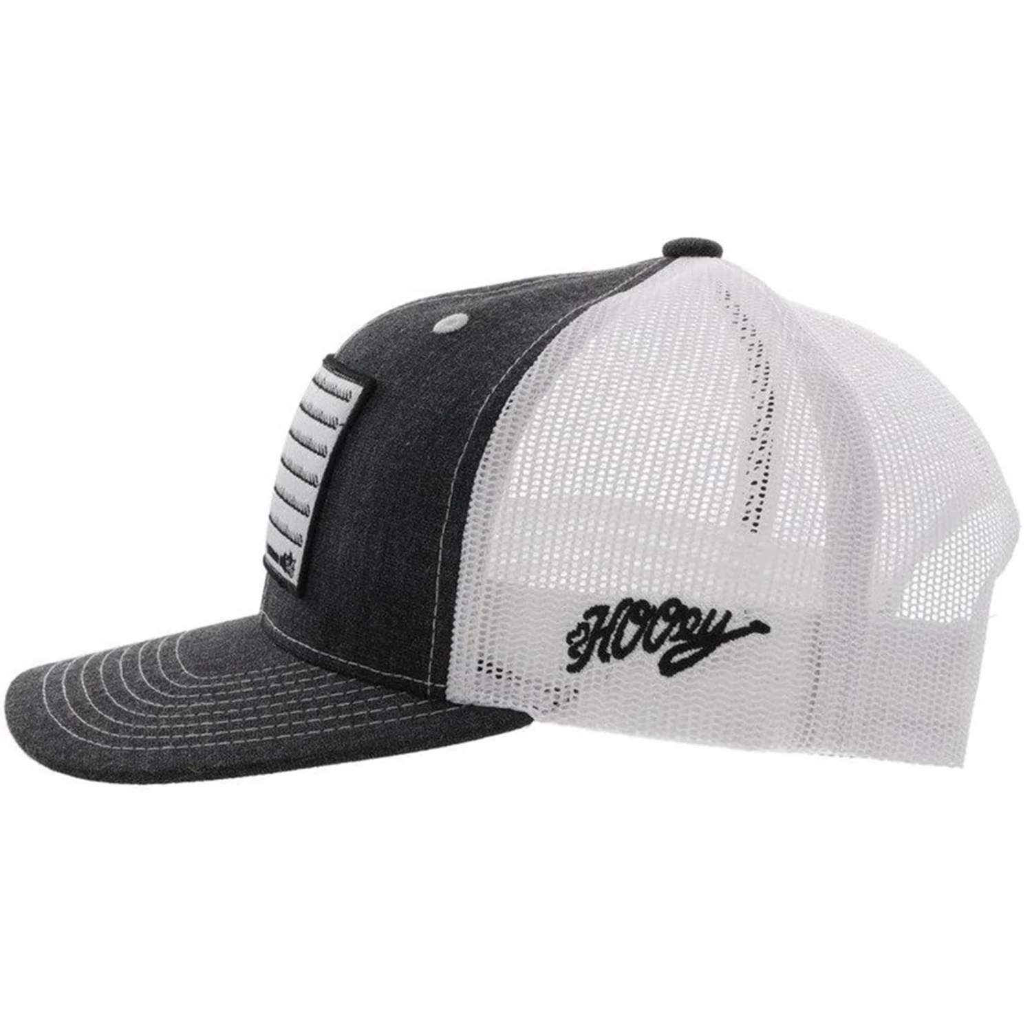 Hooey "Liberty Roper" Charcoal & White Cap 2 Hooey "Liberty Roper" Charcoal & White Cap - Image 2
