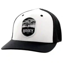 Hooey Black & White Cap-Cheyenne Patch