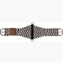Mustang Black And White Wool Roper Cinch