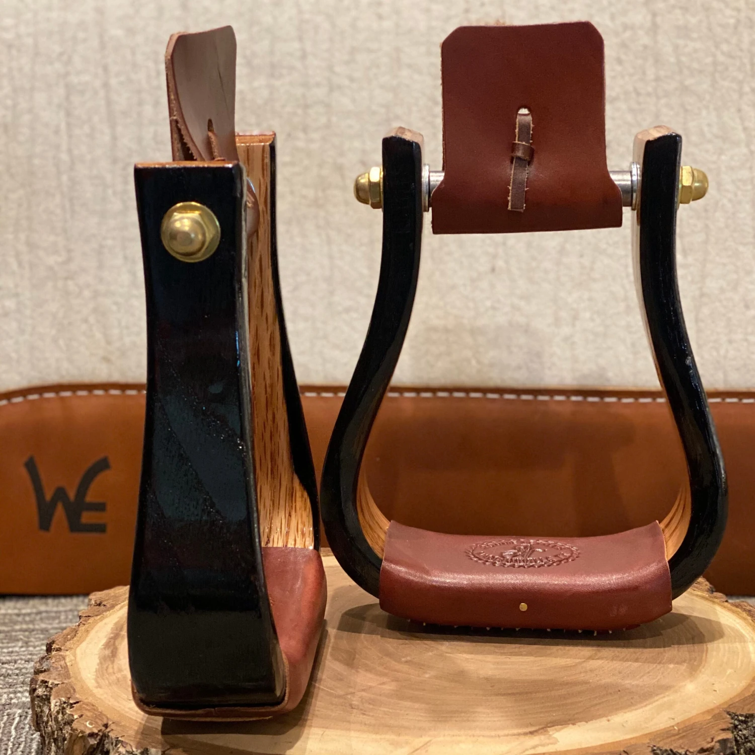 Nettles Stirrups 2" Flatbottom Varnish 1 Nettles Stirrups 2" Flatbottom Varnish