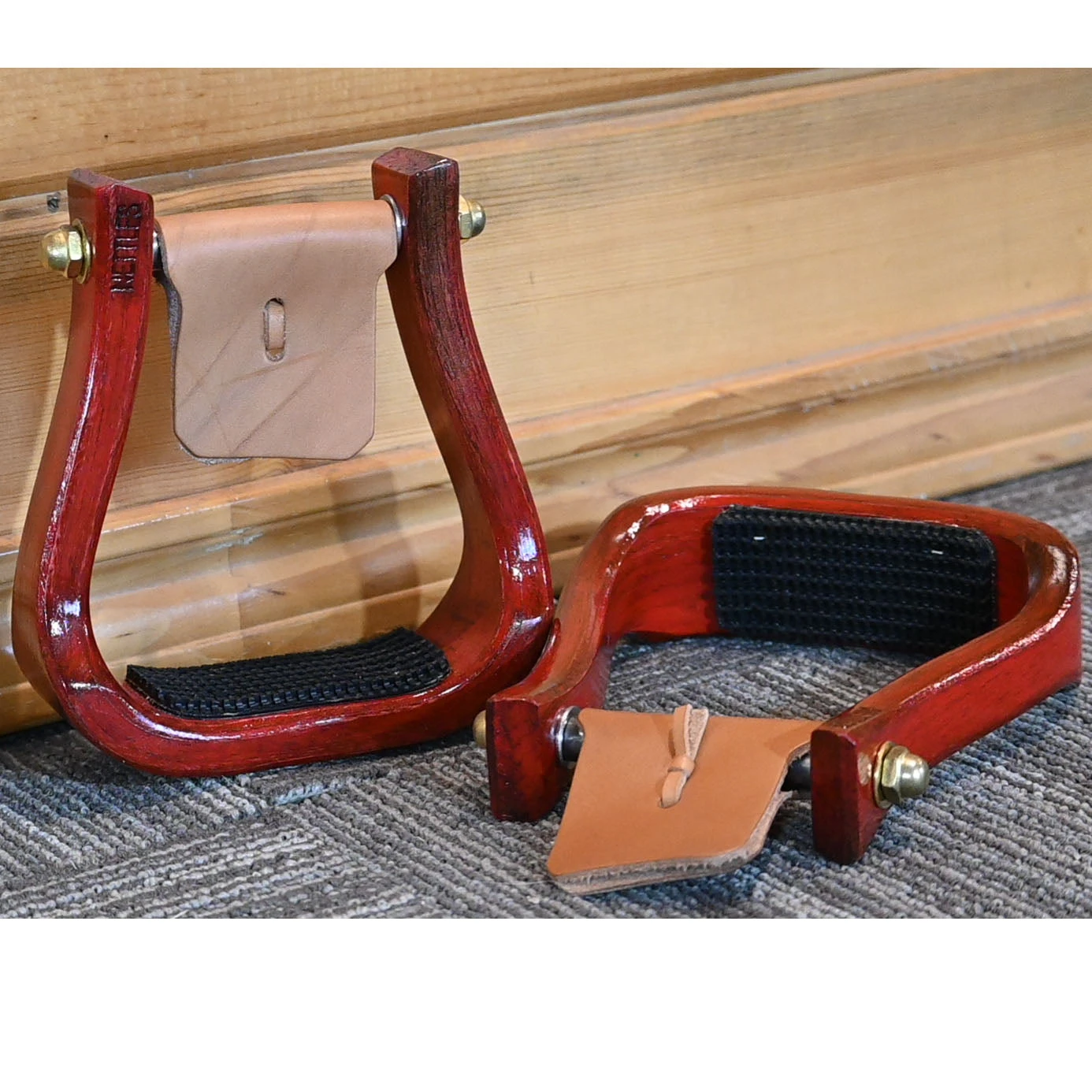 Nettles 2" Red Barrell Racing Stirrups 1 Nettles 2" Red Barrell Racing Stirrups