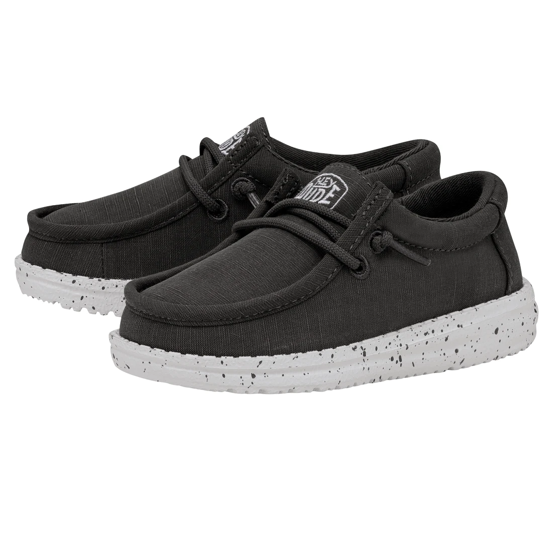Heydude Hey Dude Wally Toddler Slub Canvas Dark Grey 1 Heydude Hey Dude Wally Toddler Slub Canvas Dark Grey