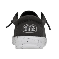 Heydude Hey Dude Wally Toddler Slub Canvas Dark Grey 11 Heydude Hey Dude Wally Toddler Slub Canvas Dark Grey -Equestrian Supplies Clothing Store 40029 029 WALLYTODDLERSLUBCANVAS DARKGREY RIGHTBACK