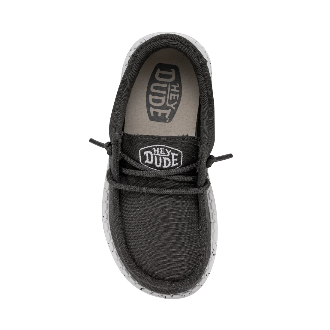 Heydude Hey Dude Wally Toddler Slub Canvas Dark Grey 7 Heydude Hey Dude Wally Toddler Slub Canvas Dark Grey - Image 7