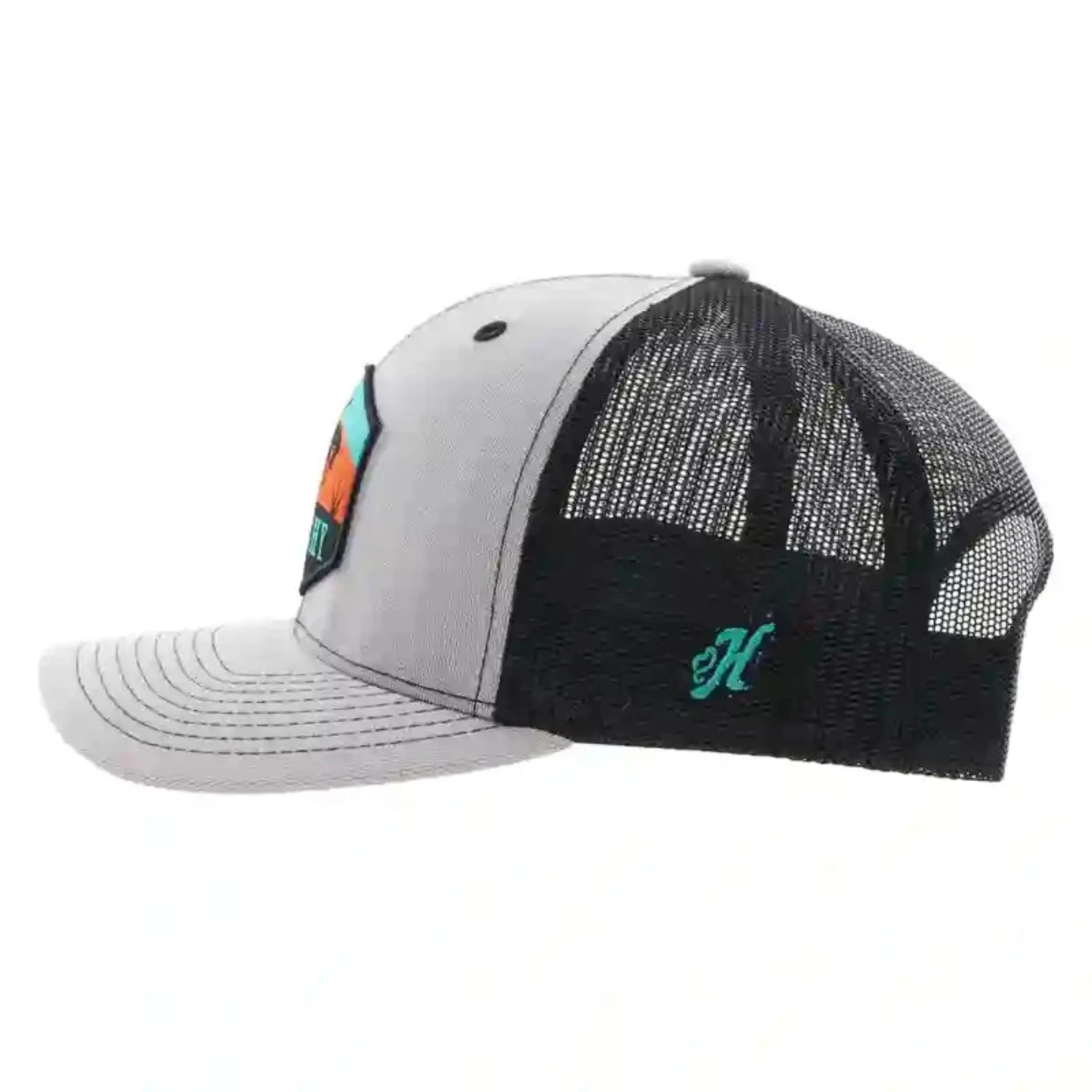 HOOey Gry/Blk Punchy Cap 2 HOOey Gry/Blk Punchy Cap - Image 2