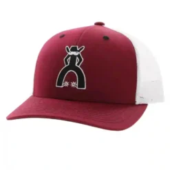 Hooey Maroon And White Cap With Hooey Punchy Logo
