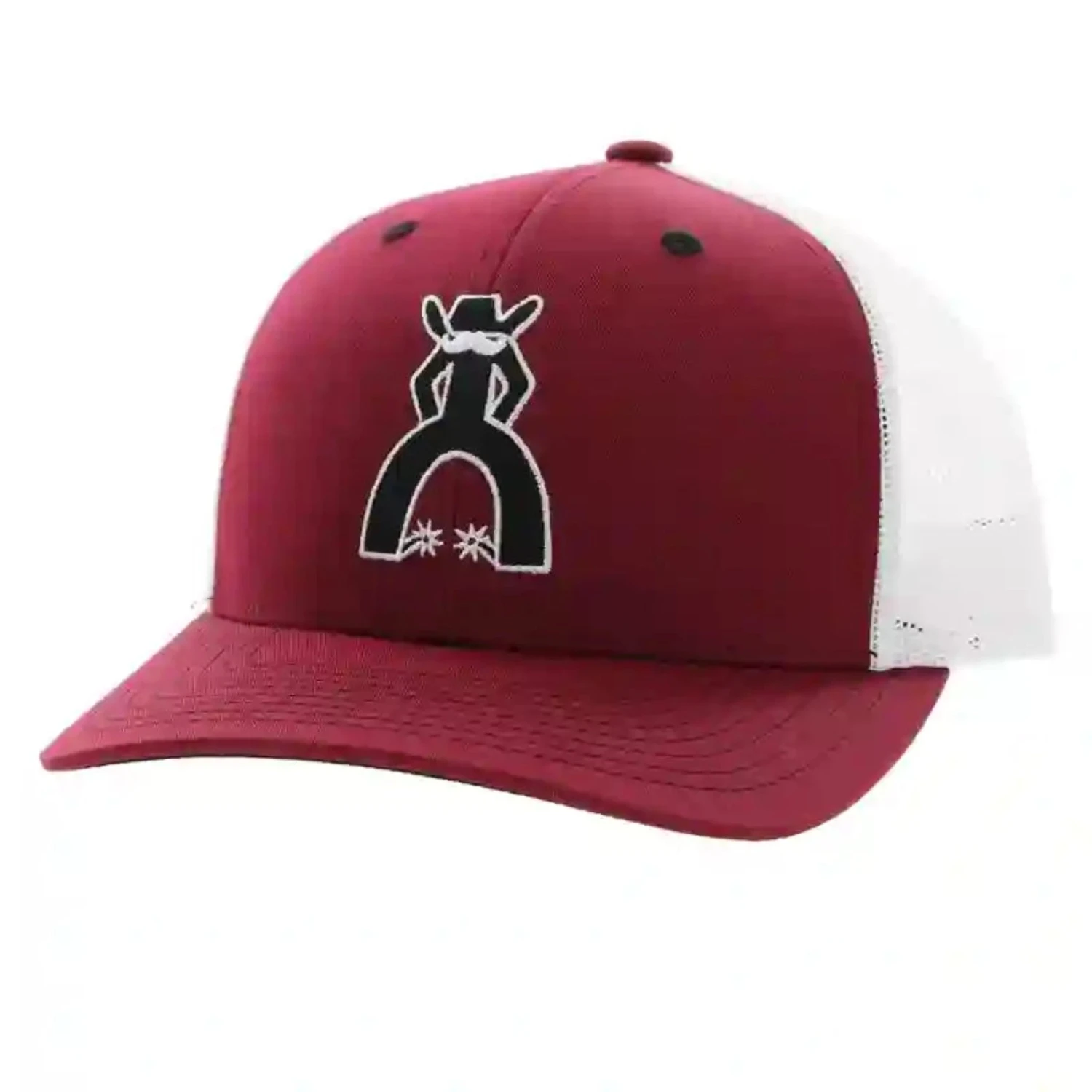 Hooey Maroon And White Cap With Hooey Punchy Logo 1 Hooey Maroon And White Cap With Hooey Punchy Logo