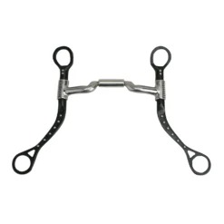 Myler MBB Black Steel Flat Shank With Mullen Low Ported Barrel MB 06