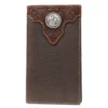 Ariat Chocolate Rodeo Wallet With Silver Concho