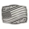 Montana Silversmiths Antique Silver Waving Flag Buckle