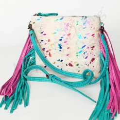 American Darling Turq/Pink Acid Hide Purse -Equestrian Supplies Clothing Store ADBG109D