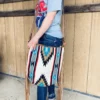 American Darling Aztec Blanket With Fringe Crossbody