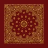 Metallic Burgundy Gold Paisley Bandana