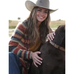 Cruel Girl Navy/Rust/Tan Duster 5 Cruel Girl Navy/Rust/Tan Duster -Equestrian Supplies Clothing Store CWK7408001 3