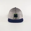 Black Clover Heather Grey/Navy Cap With Navy Clover/Neon Trim