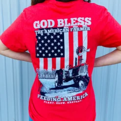 God Bless The American Farmer Tee -Equestrian Supplies Clothing Store GODBLESSFARMERb