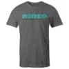 Hooey Grey Tee With Turquoise Rodeo Logo