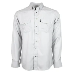 Hooey "Sol" Men's Grey Long Sleeve Collared Shirt