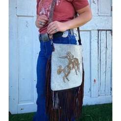 American Darling Conceal Carry Bronc Hide Purse -Equestrian Supplies Clothing Store IMG 5134