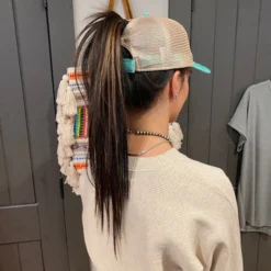 McIntire Saddlery Let's Go Brandin' Mint Ponytail Cap -Equestrian Supplies Clothing Store IMG 5661