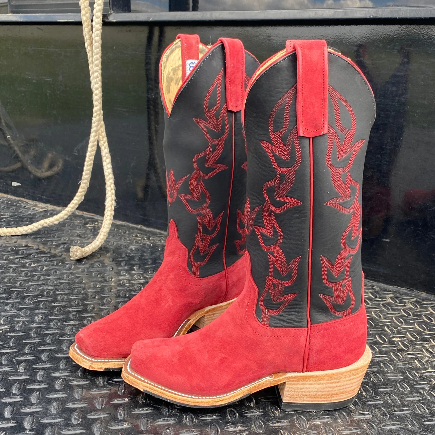 Anderson Bean Red Firebird Suede Boots 3 Anderson Bean Red Firebird Suede Boots - Image 3