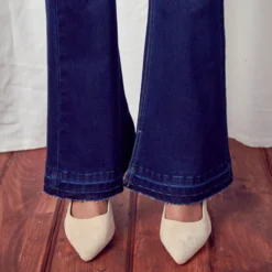 KanCan Mid Rise Button Up Flare Jean 9 KanCan Mid Rise Button Up Flare Jean -Equestrian Supplies Clothing Store KC7338Dd