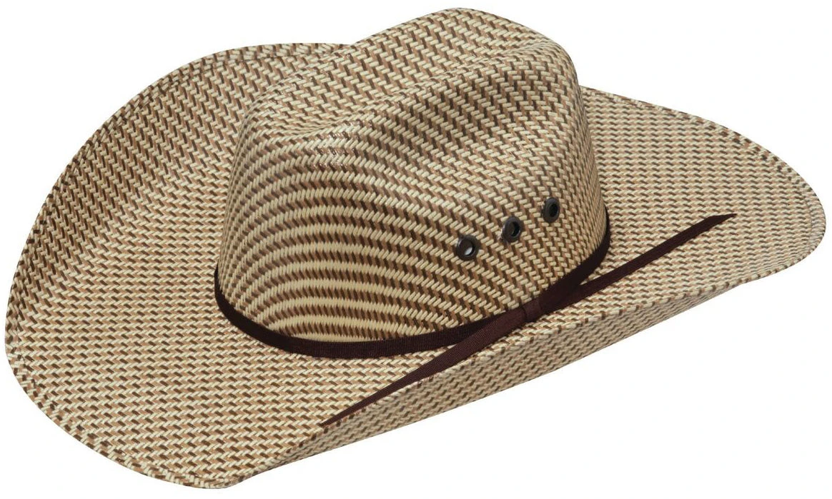 Youth Chocolate/Tan Weave Straw Hat 1 Youth Chocolate/Tan Weave Straw Hat