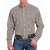 CINCH Men's Stretch Medallion Print Button-Down Western Shirt