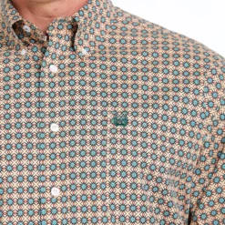 CINCH Men's Stretch Medallion Print Button-Down Western Shirt -Equestrian Supplies Clothing Store MTW1105555 3