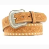 Nocona Men's Tan Cross Embossed Stitched Belt