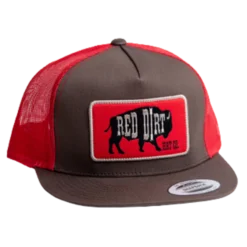 Red Dirt Original Brown/Red Buffalo Cap
